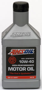 AMSOIL 10W-40 high performance motor oil