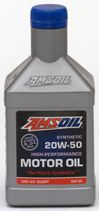 AMSOIL 20W-50 Synthetic High Performance Motor Oil